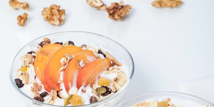 Crumble yogurt e cachi